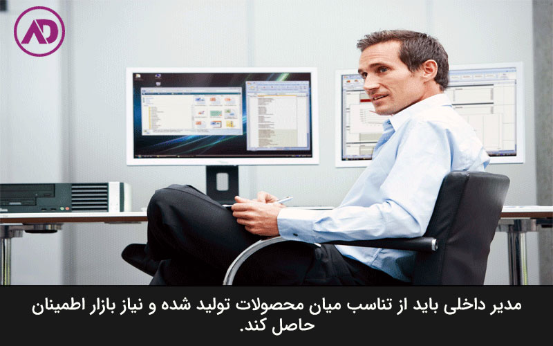 شرح وظایف مدیر داخلی شرکت تولیدی