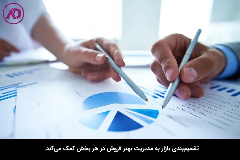 وظایف مدیر فروش - تقسیم‌ بندی بازار