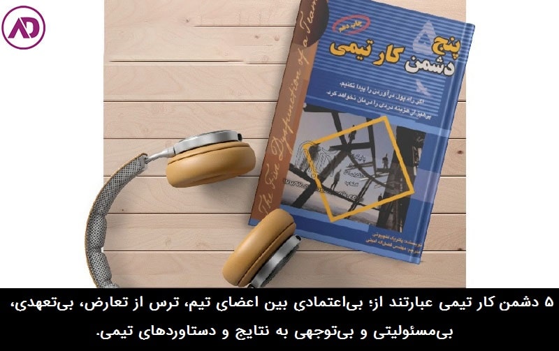 معرفی کتاب پنج دشمن کار تیمی